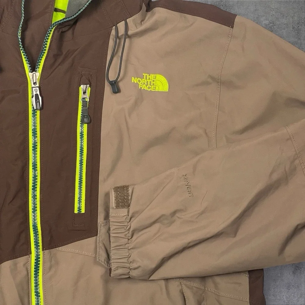 The North Face Cryptic HyVent Parka Jacket‎ Mens M Brown/Green Full Zip  REECO